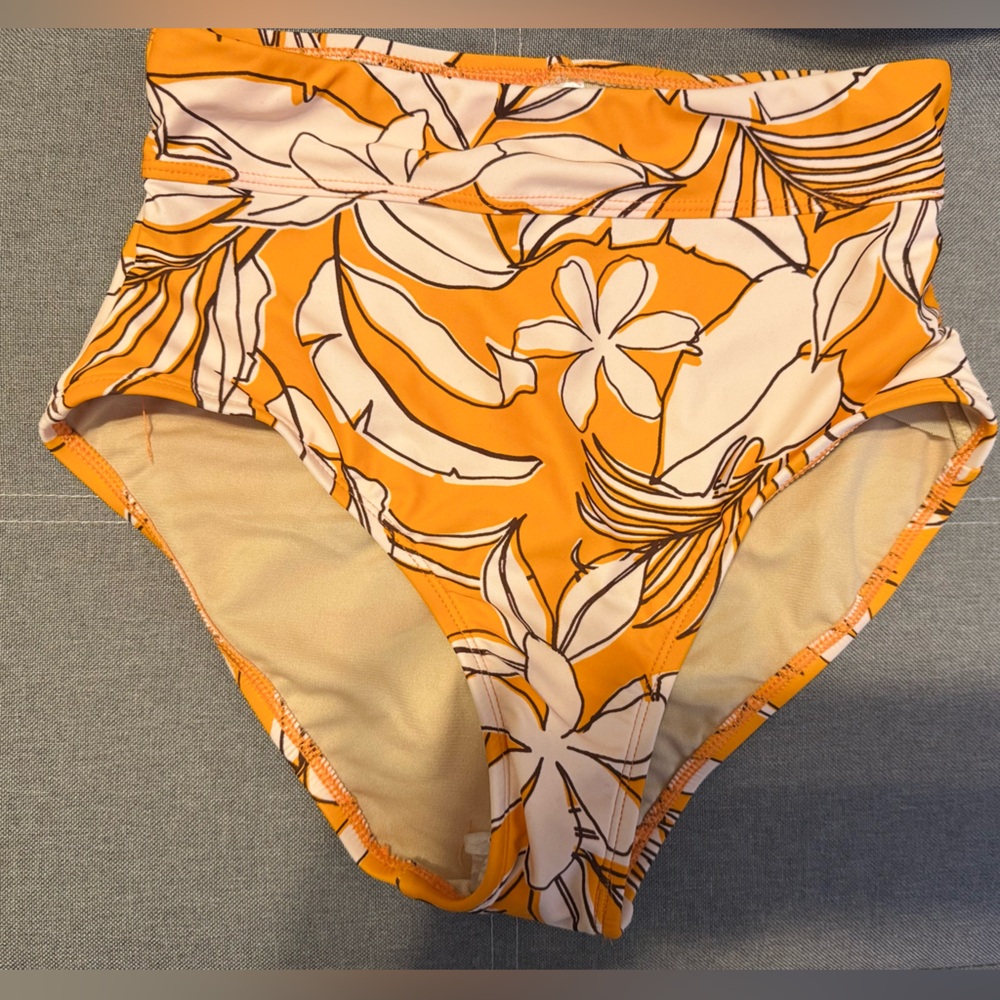 NWOT Tropical Tummy Control High Waist Kona Sol Bikini Bottoms-xs